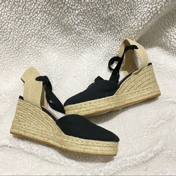 Antonio Melani Morgance black espadrille wedges size 9 NWOB - Picture 4 of 12